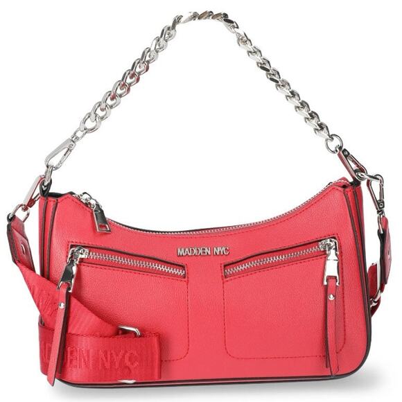 Steve Madden NYC Women's Chevy Red Crossbody Bag & Top Handle w/AirPod Pouch NWT - Picture 2 of 4
